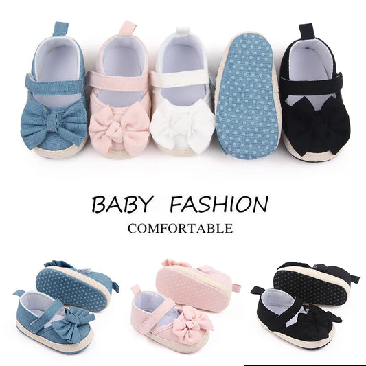 Baby Girl Mary Jane Shoes Spring and Summer Cotton Anti-Slip Sole